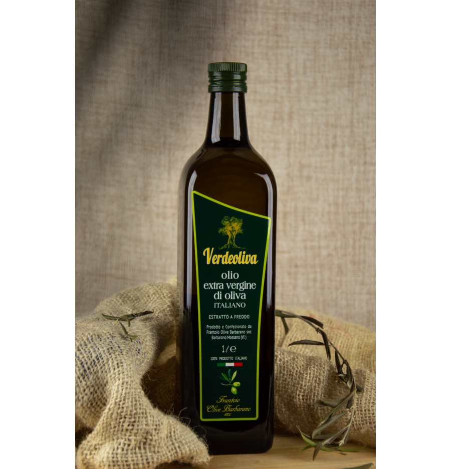 EVO Verde-Oliva bottiglia 1 l – Frantoio Olive Barbarano
